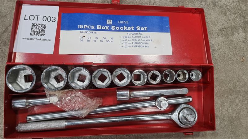 Topnøglesæt, BOX SOCKET SET