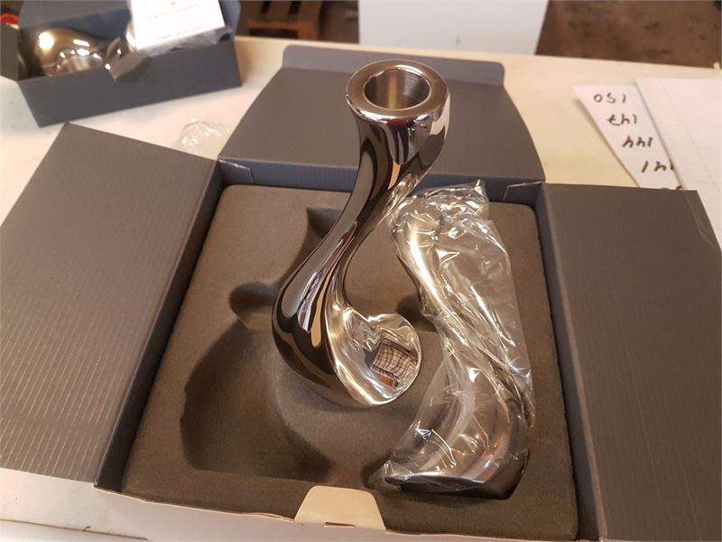 2 sæt ubrugte lysestager, Georg Jensen, Cobra Collection
