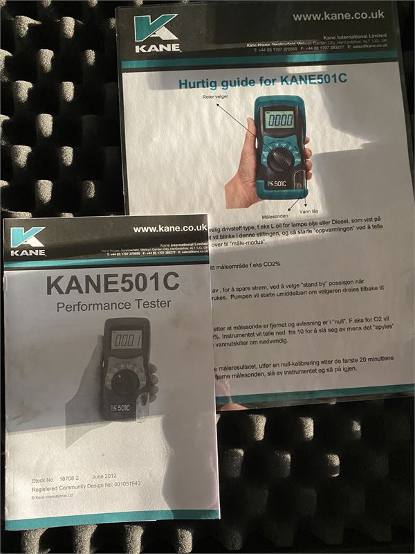 Kane 501C - Performancetester/ CO2 tester osv..