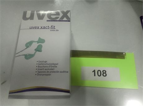 UVEX XACT-FIT ØREPROP MED SNOR 50 PAR